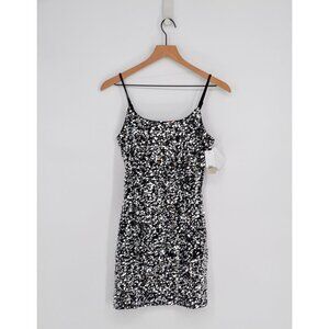 BP Night Out Sequin Camisole Mini Dress Black Women's XS Shimmer Scoop Disco LBD